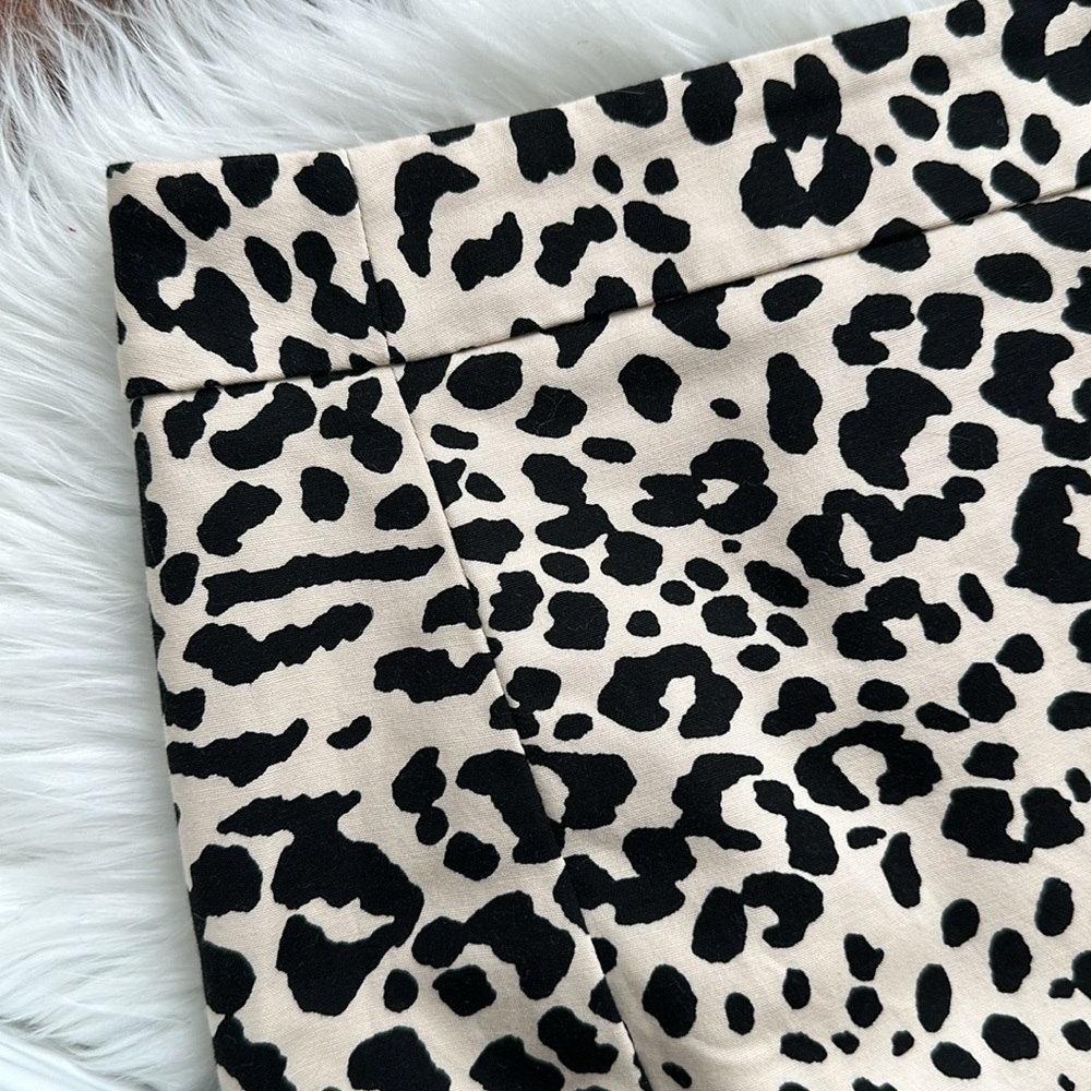 LOFT | Cheetah Print Skirt | Cream | Size 12 - Picture 3 of 11